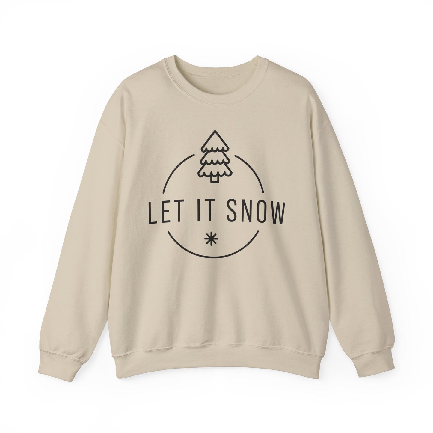 Unisex Heavy Blend™ Crewneck Sweatshirt - Let It Snow - Cozy Holiday Apparel