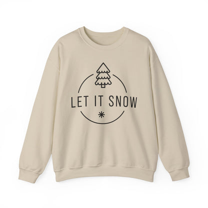 Unisex Heavy Blend™ Crewneck Sweatshirt - Let It Snow - Cozy Holiday Apparel