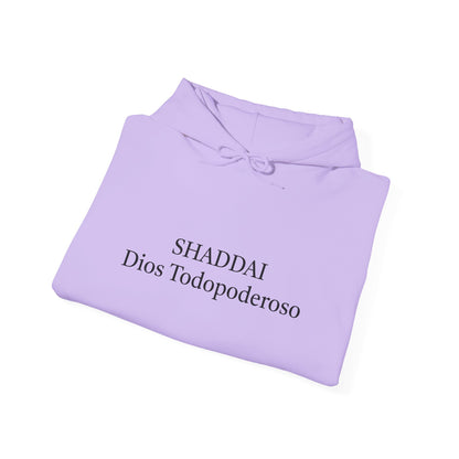 Unisex Heavy Blend™ Hooded Sweatshirt - 'Shaddai Dios Todopoderoso' - Cozy Spiritual Apparel