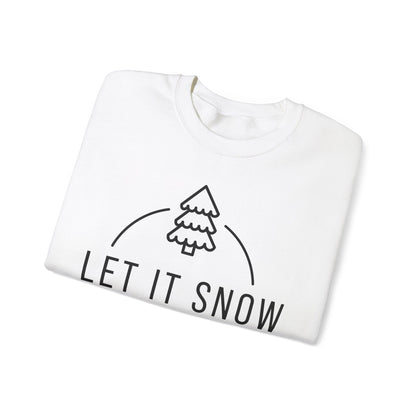 Unisex Heavy Blend™ Crewneck Sweatshirt - Let It Snow - Cozy Holiday Apparel