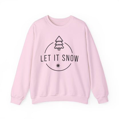 Unisex Heavy Blend™ Crewneck Sweatshirt - Let It Snow - Cozy Holiday Apparel