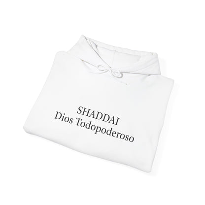 Unisex Heavy Blend™ Hooded Sweatshirt - 'Shaddai Dios Todopoderoso' - Cozy Spiritual Apparel