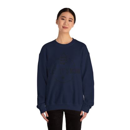 Unisex Heavy Blend™ Crewneck Sweatshirt - Let It Snow - Cozy Holiday Apparel