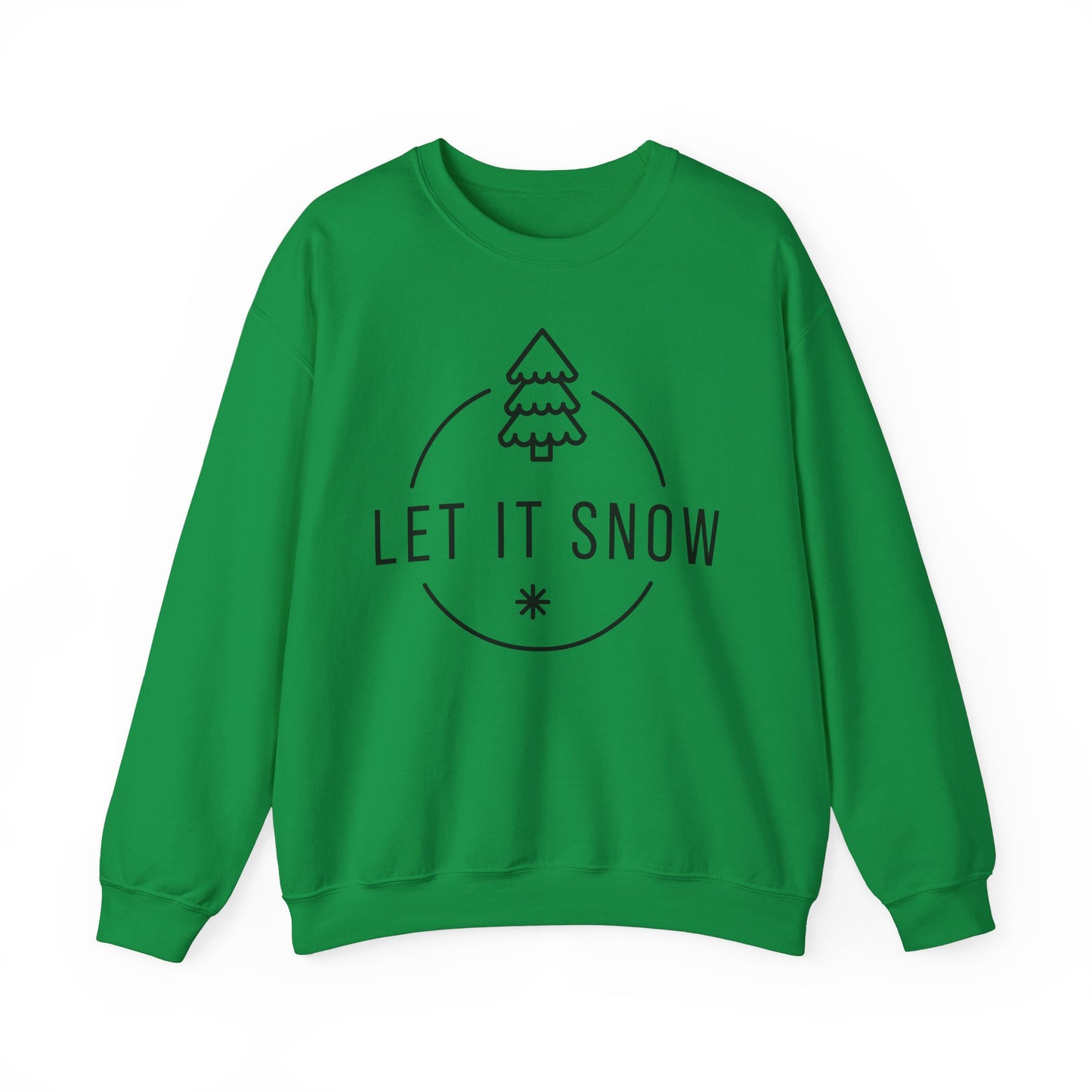 Unisex Heavy Blend™ Crewneck Sweatshirt - Let It Snow - Cozy Holiday Apparel