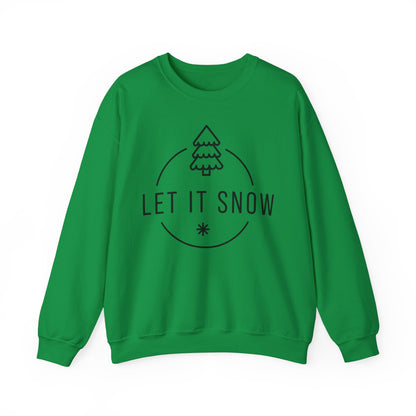 Unisex Heavy Blend™ Crewneck Sweatshirt - Let It Snow - Cozy Holiday Apparel