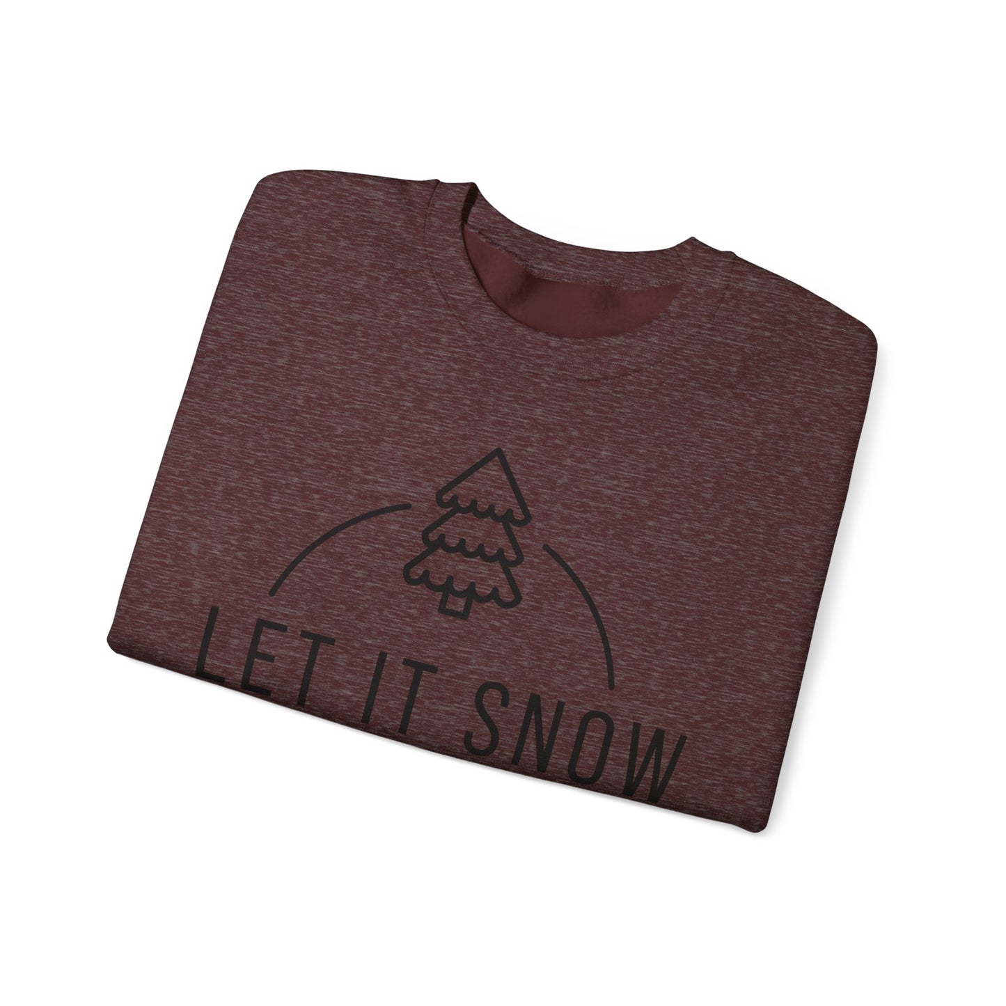 Unisex Heavy Blend™ Crewneck Sweatshirt - Let It Snow - Cozy Holiday Apparel