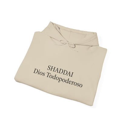 Unisex Heavy Blend™ Hooded Sweatshirt - 'Shaddai Dios Todopoderoso' - Cozy Spiritual Apparel