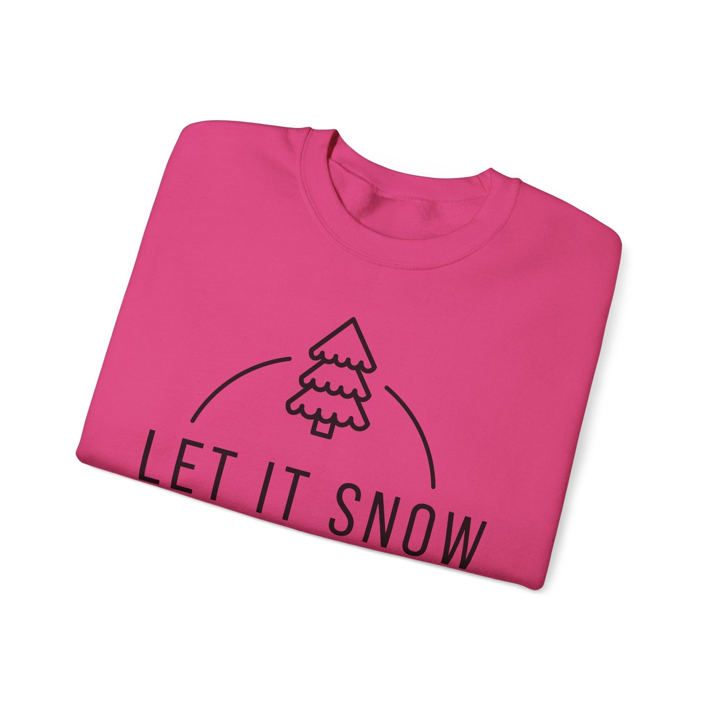 Unisex Heavy Blend™ Crewneck Sweatshirt - Let It Snow - Cozy Holiday Apparel