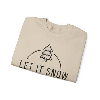 Unisex Heavy Blend™ Crewneck Sweatshirt - Let It Snow - Cozy Holiday Apparel