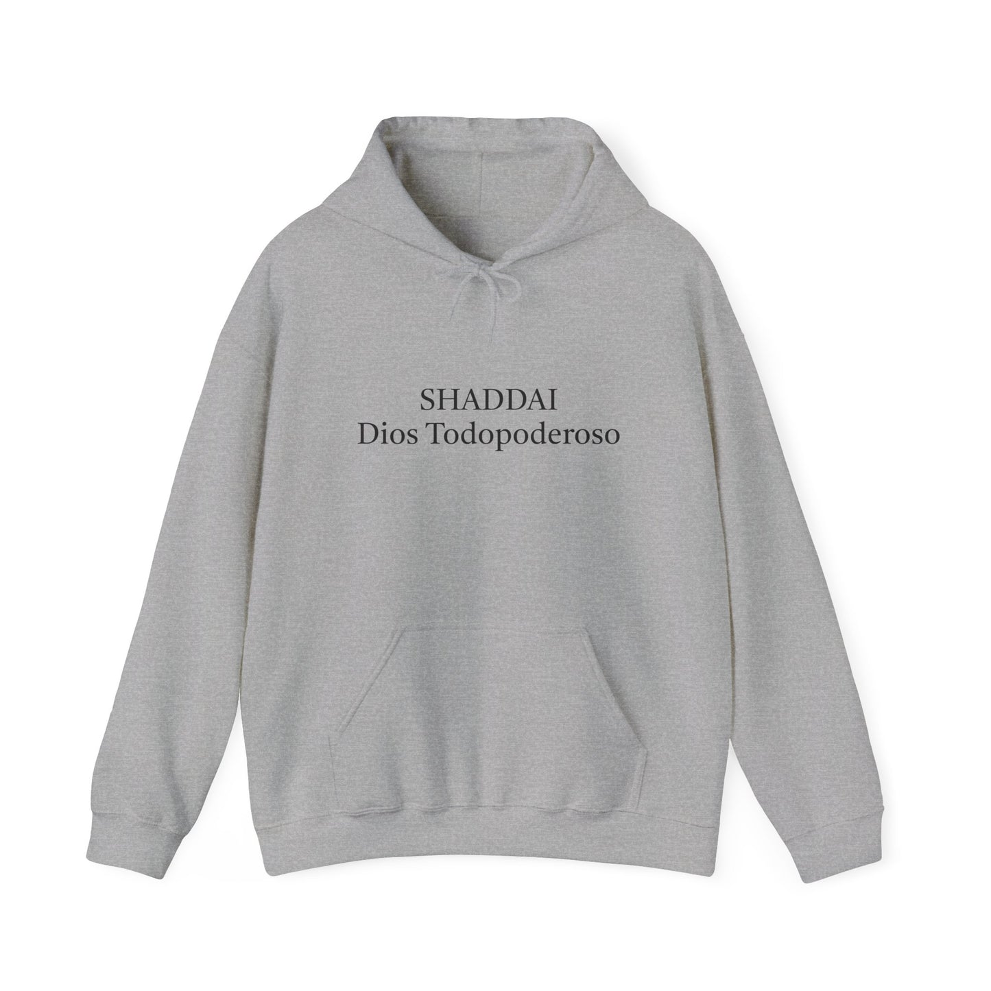 Unisex Heavy Blend™ Hooded Sweatshirt - 'Shaddai Dios Todopoderoso' - Cozy Spiritual Apparel