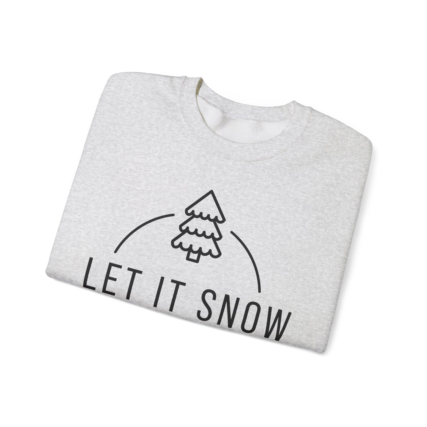 Unisex Heavy Blend™ Crewneck Sweatshirt - Let It Snow - Cozy Holiday Apparel