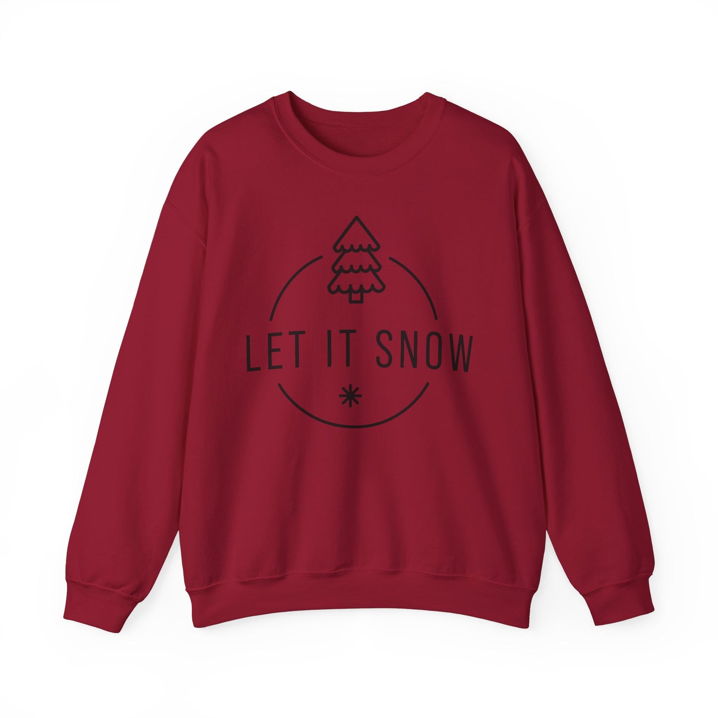 Unisex Heavy Blend™ Crewneck Sweatshirt - Let It Snow - Cozy Holiday Apparel