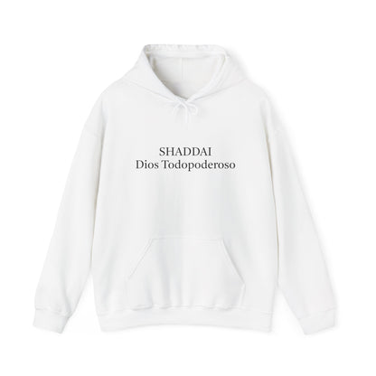 Unisex Heavy Blend™ Hooded Sweatshirt - 'Shaddai Dios Todopoderoso' - Cozy Spiritual Apparel