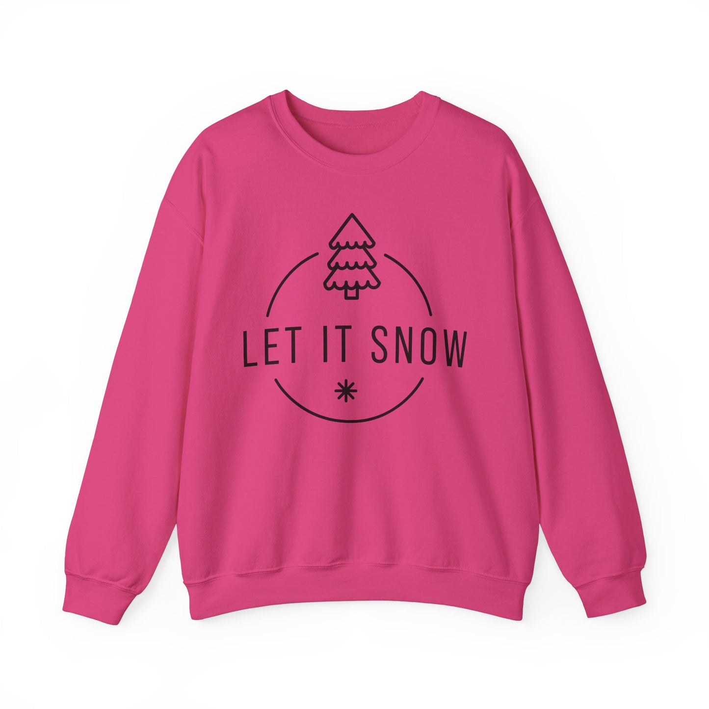 Unisex Heavy Blend™ Crewneck Sweatshirt - Let It Snow - Cozy Holiday Apparel