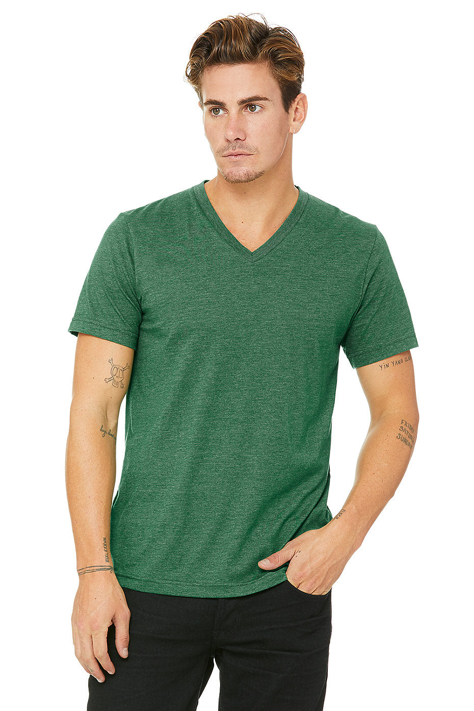 Bella Canvas 3005 Unisex Jersey Short Sleeve V-Neck Tee (XS-XL)