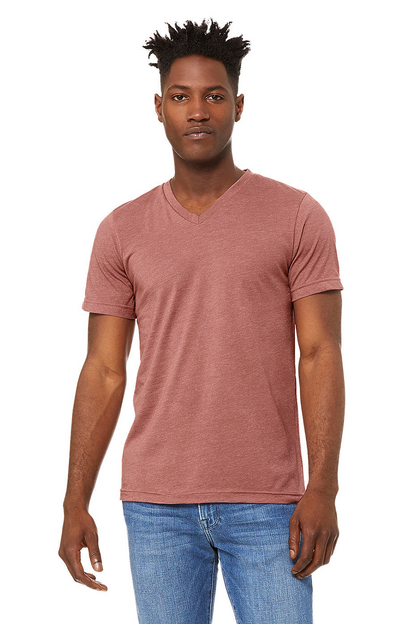 Bella Canvas 3005 Unisex Jersey Short Sleeve V-Neck Tee (XS-XL)