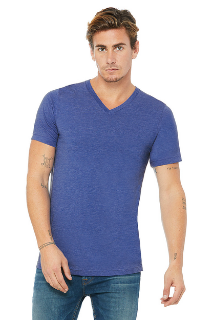 Bella Canvas 3005 Unisex Jersey Short Sleeve V-Neck Tee (XS-XL)