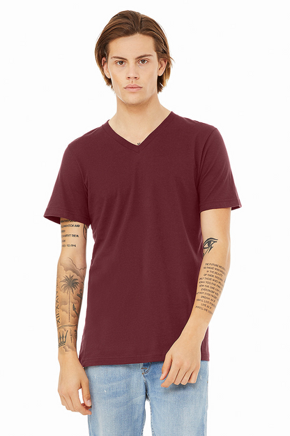 Bella Canvas 3005 Unisex Jersey Short Sleeve V-Neck Tee (XS-XL)