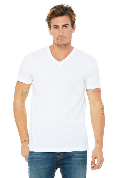 Bella Canvas 3005 Unisex Jersey Short Sleeve V-Neck Tee (XS-XL)